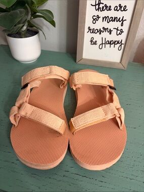 Teva Peach Strappy Outdoor Sandals